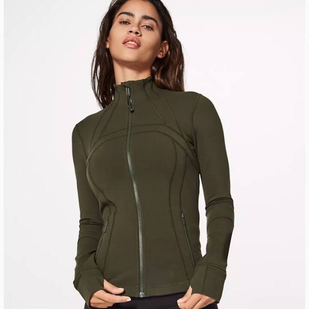 Lululemon Define Jacket in Dark Olive
